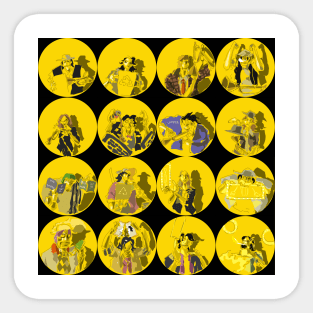 Yellow Hole Homo Sapiens Sticker